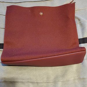 Erin Condren maroon canvas crossbody bag!   No Strap included.